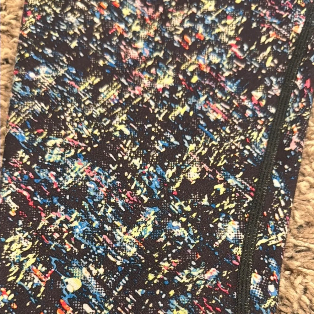 Athleta Girl Colorful Splatter Print Kids Leggings